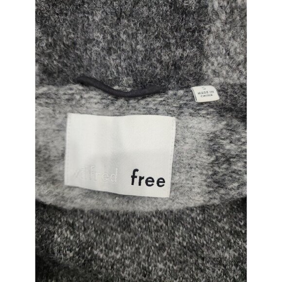 Wilfred Free Coat Off Duty Aritzia Gray Plaid Wool Jacket Women's Small - Picture 8 of 10